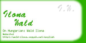 ilona wald business card